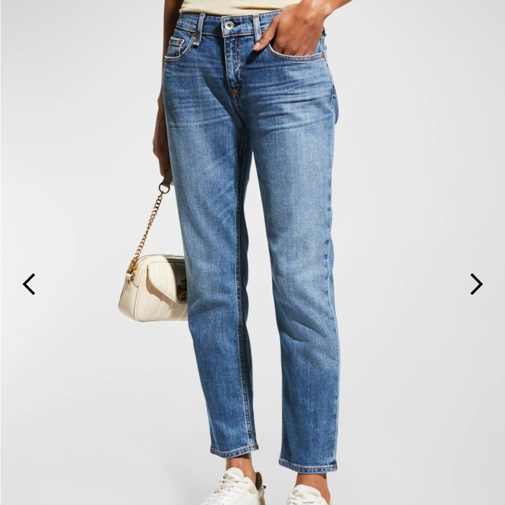 rag & bone Women's Boyfriend Jeans - Light Blue